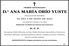 Ana María Orío Yuste